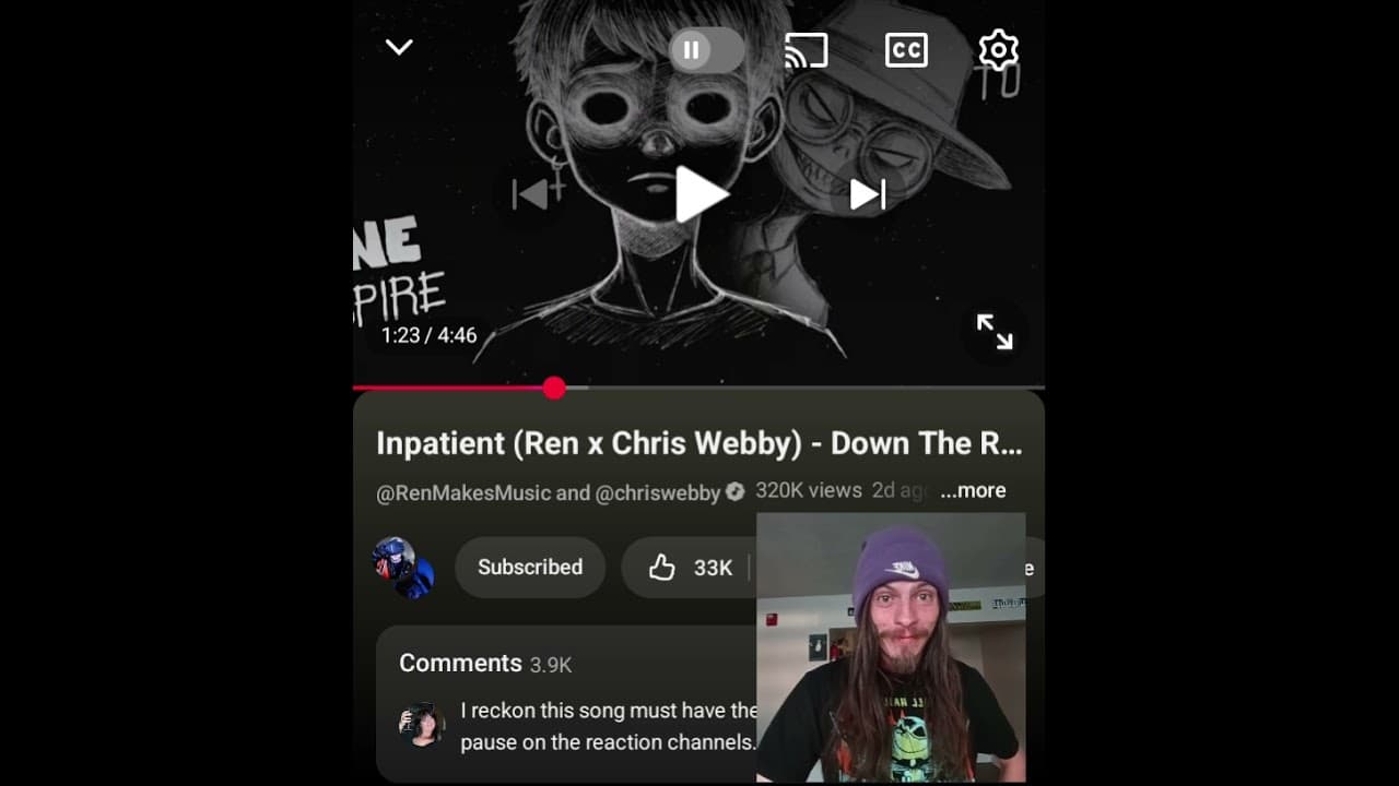 INPATIENT(REN X CHRIS WEBBY)-DOWN THE ROAD THIS WAS FRIGGIN' INCREDIBLE 🖤🔥 INDEPENDENT ARTIST REACTS