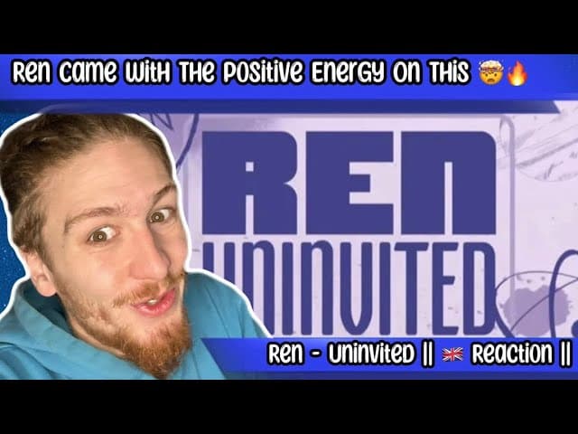 Ren - Uninvited || Reaction || This What We Love To See From Ren 🔥‼️