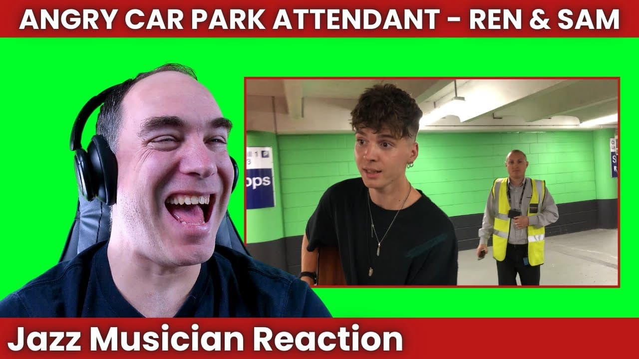 HILARIOUS!!!  Ren & Sam Tompkins Reaction - Angry Car Park Attendant   Blind Eyed