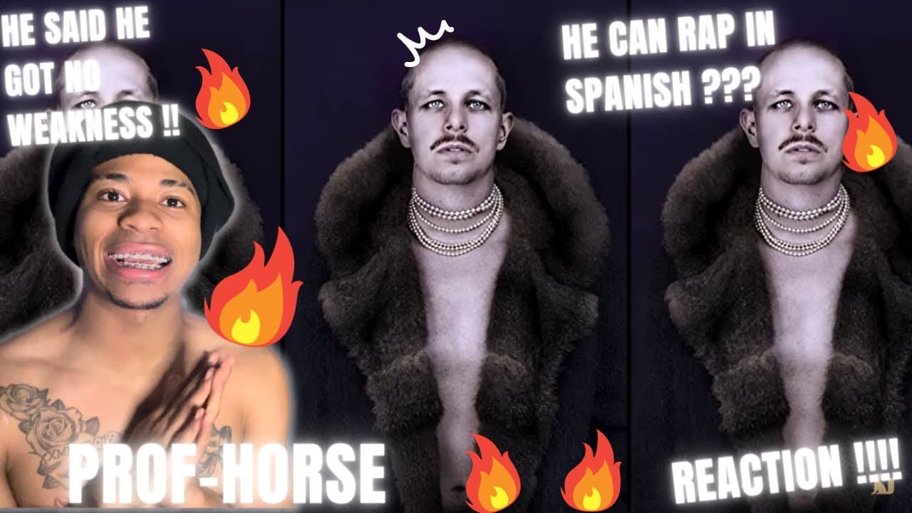 NO WAY HE RAPPED IN SPANISH 😂PROF-HORSE (REACTION) #reaction #prof #horse #hiphop