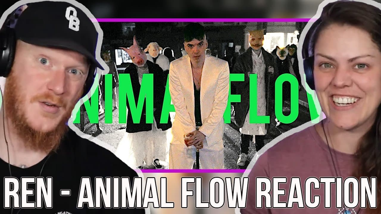 COUPLE React to REN - Animal Flow | OFFICE BLOKE DAVE