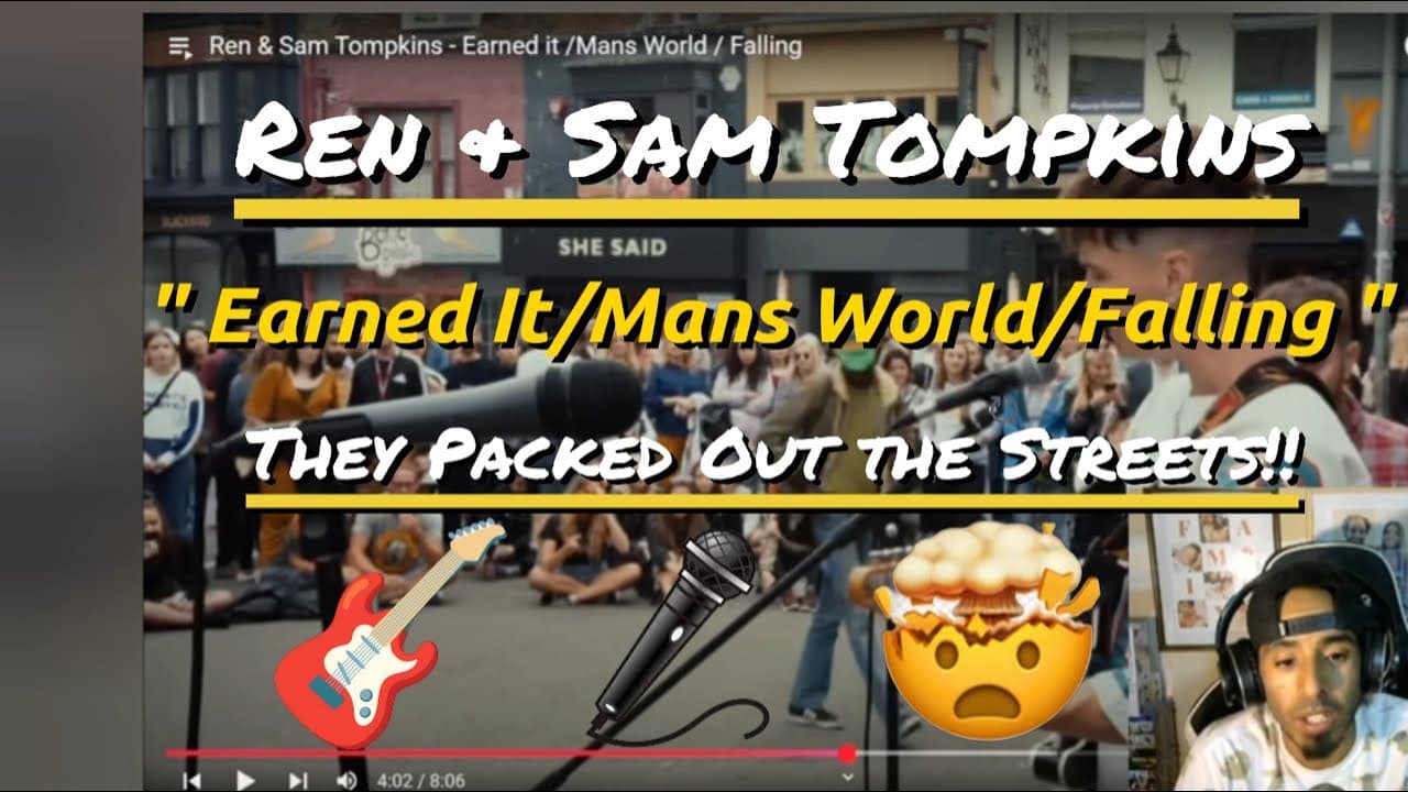 Ren & Sam Tompkins Pack The Streets Singing & Playing Guitar!!