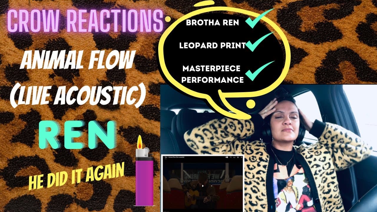 Animal Flow Live Acoustic Reaction - REN 👑🙌🏽🐆 This was EVERYTHING 🤯🔥🙌🏽🐆👑❤️