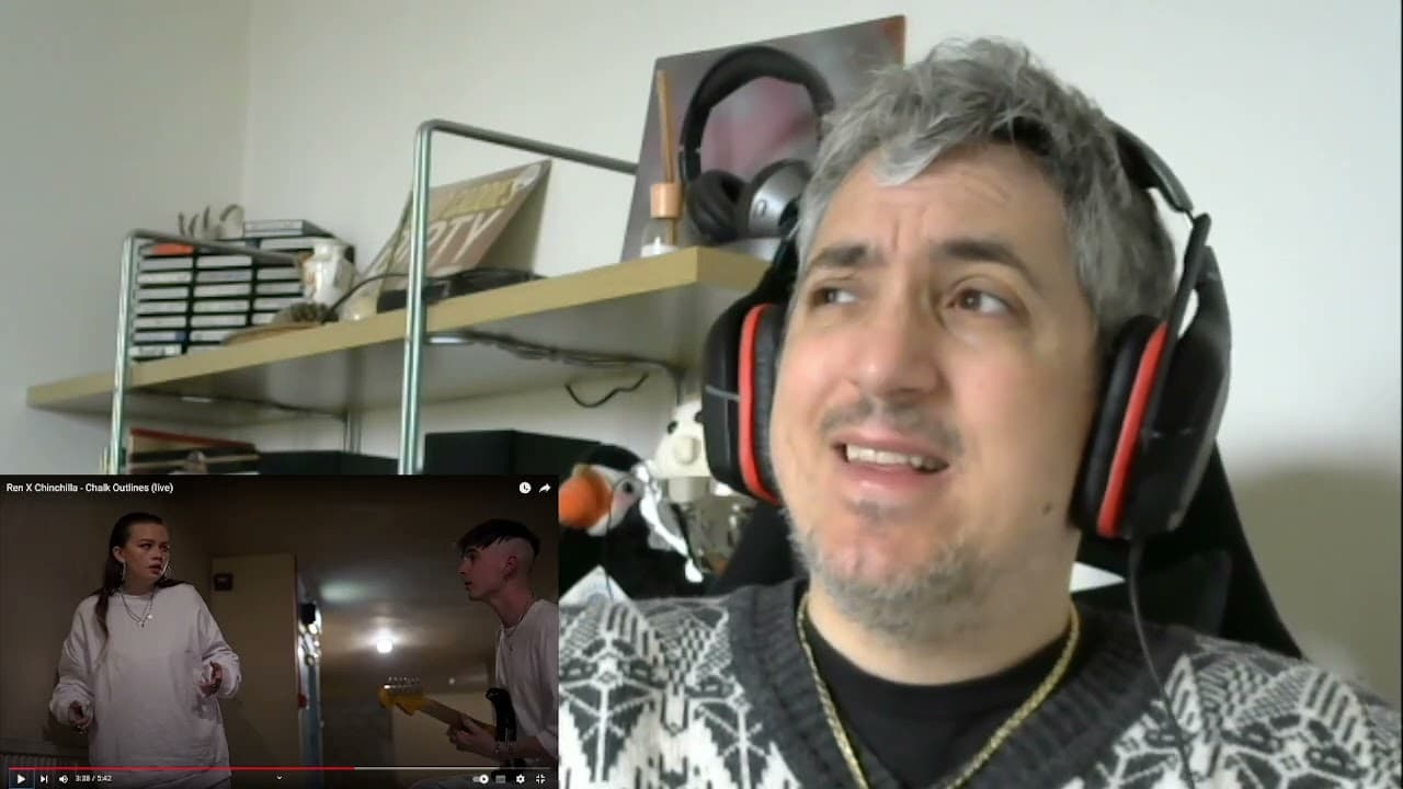 Ren X Chinchilla Chalk Outlines (live) reaction italian Punk Rock head Singer &Bassist James Giacomo