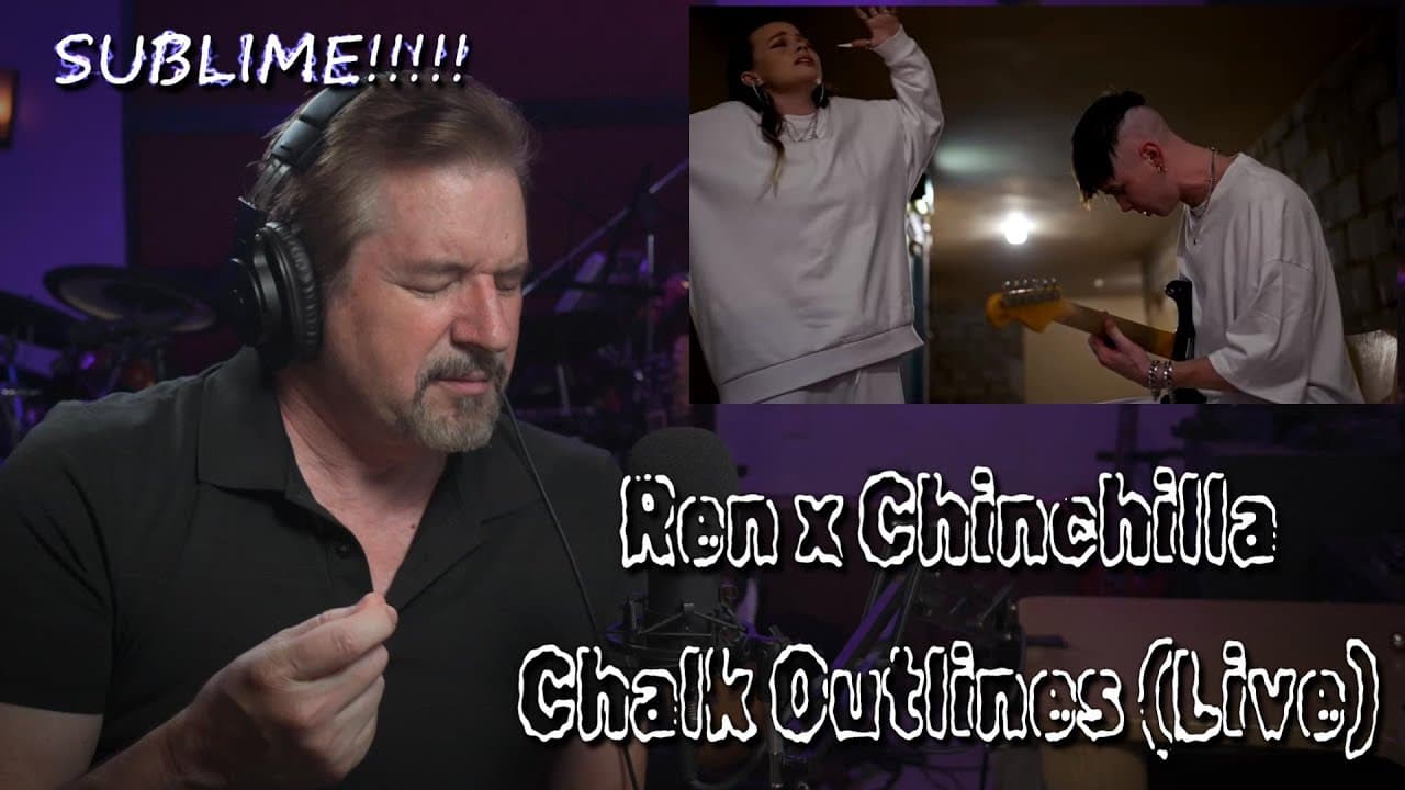 Renaissance Man Reaction to Ren - Ren X Chinchilla - Chalk Outlines (live) May be my favorite so far