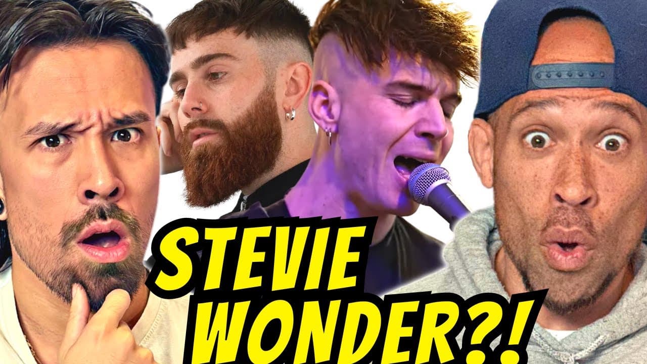 REN & SAM Cover STEVIE WONDER !? Busking REACTION with @BlackPegasusRaps