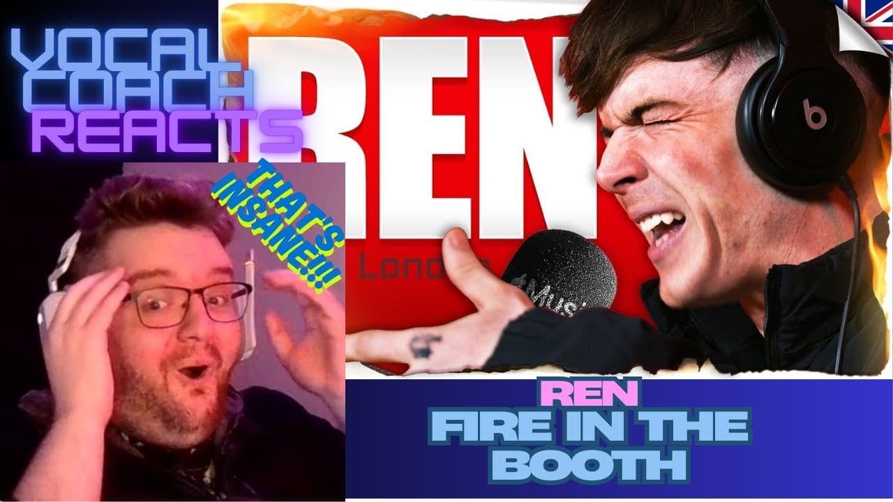 DUDE KILLED IT!! Ren - Fire In The Booth | Vocal Coach Reacts