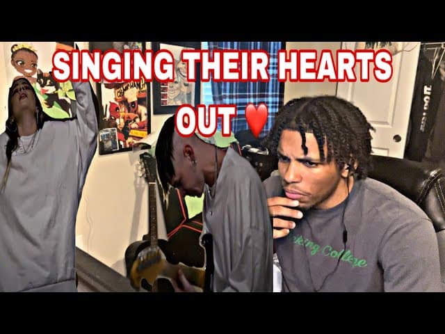 SINGING THEIR HEARTS OUT!! | Ren X Chinchilla - Chalk Outlines (live)