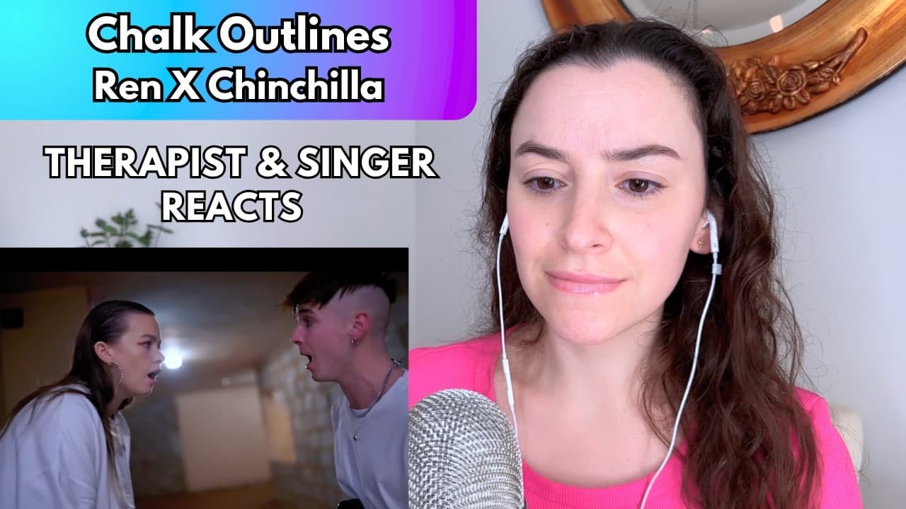 Therapist & Recording Artist first time reaction to "Chalk Outlines" by Ren X Chinchilla!