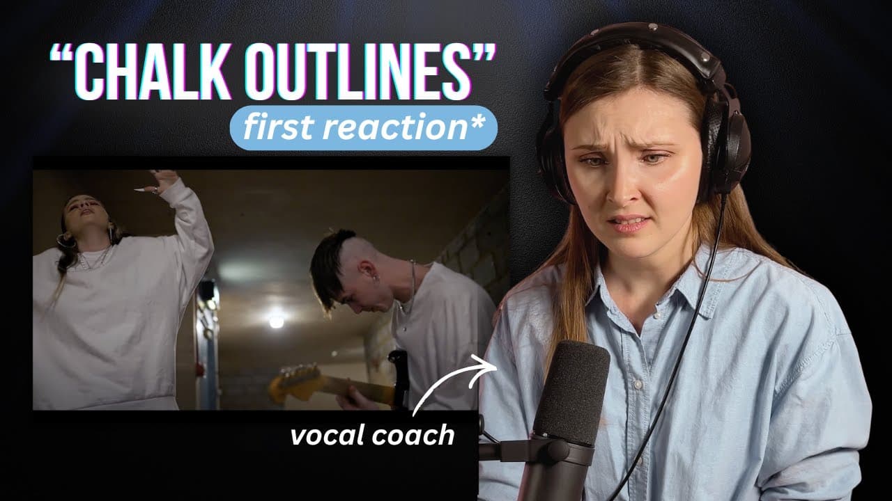 WHAT AN INTENSE DUO | "Chalk Outlines" by Ren & Chinchilla | Vocal Coach Reacts