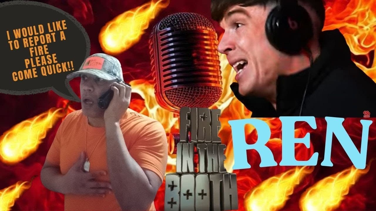 MUST WATCH  !!!!!HE'S ON FIRE!!!! The Rock Reactor Reacts: REN - Fire in the Booth