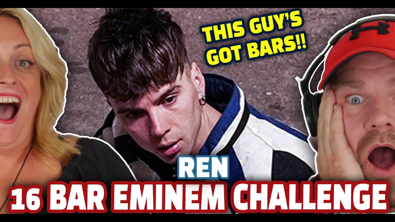 😱🔥 @RenMakesMusic - 16 Bar @eminem Challenge Reaction! 😱🔥 | The Dan Wheeler Show FT Kaz