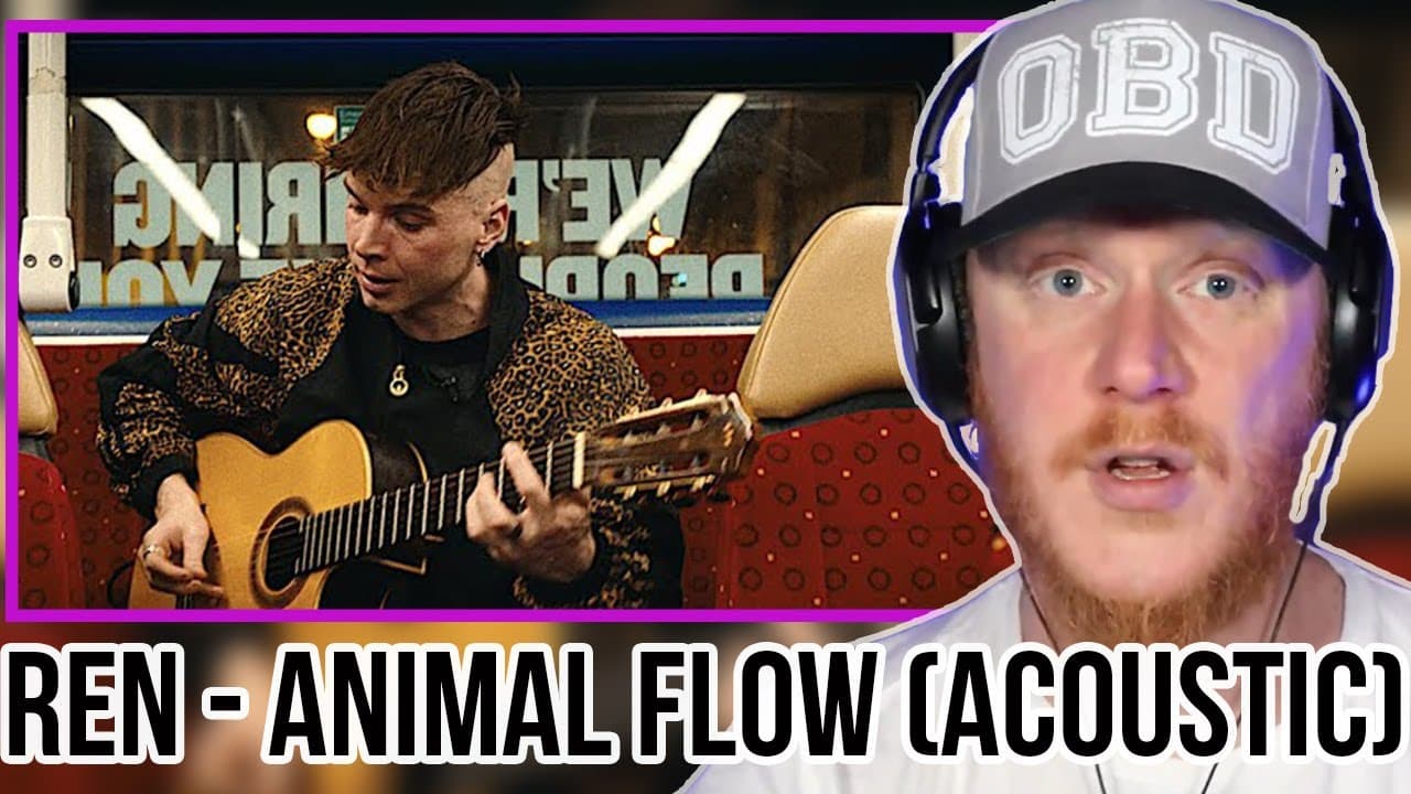 Ren - Animal Flow (Live Acoustic) REACTION | OFFICE BLOKE DAVE