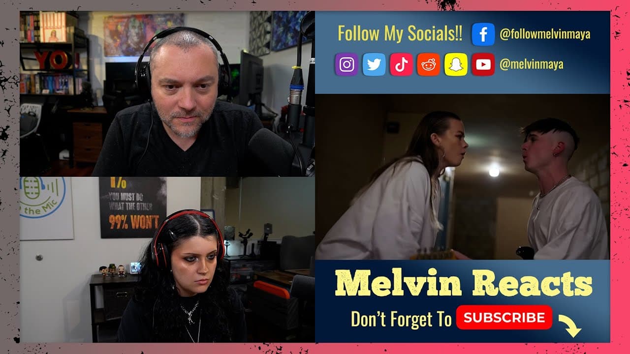 Hailey Reid Reacts To Ren X Chinchilla - Chalk Outlines (live) | V608