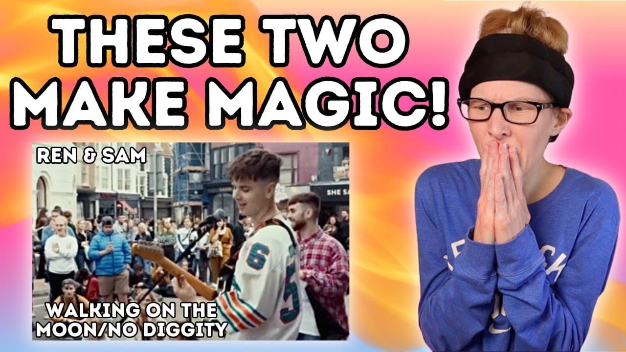 Ren & Sam Tompkins - Walking on the Moon/No Diggity REACTION🤯 (WOW! This is Special!)