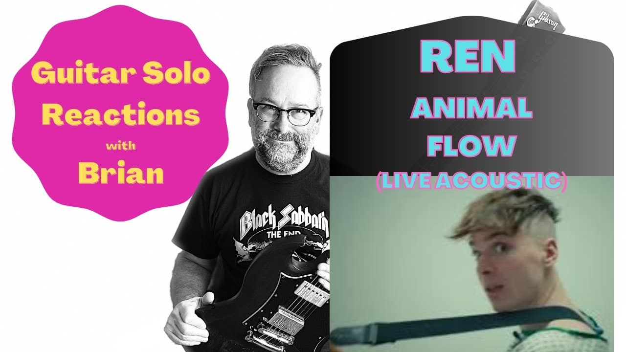 GUITAR SOLO REACTIONS ~ REN ~ Animal Flow (live Acoustic)