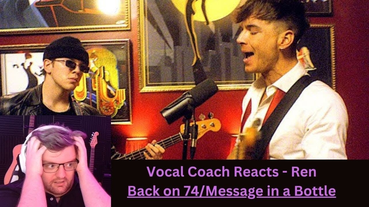 This is SO SMOOTH! Ren | Back On 74/Message In A Bottle RETAKE LIVE | Vocal Coach Reacts/Analysis