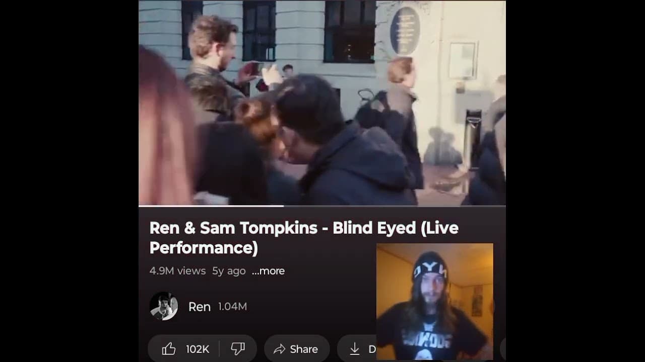 REN AND SAM TOMPKINS-BLIND EYED(LIVE) THIS ONE HIT ME HARD💜🖤 INDEPENDENT ARTIST REACTS