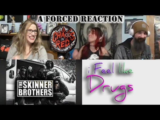 @chaosinredofficial reacts to @theskinnerbrothers "I FEEL LIKE DRUGS" (lyric video) reaction