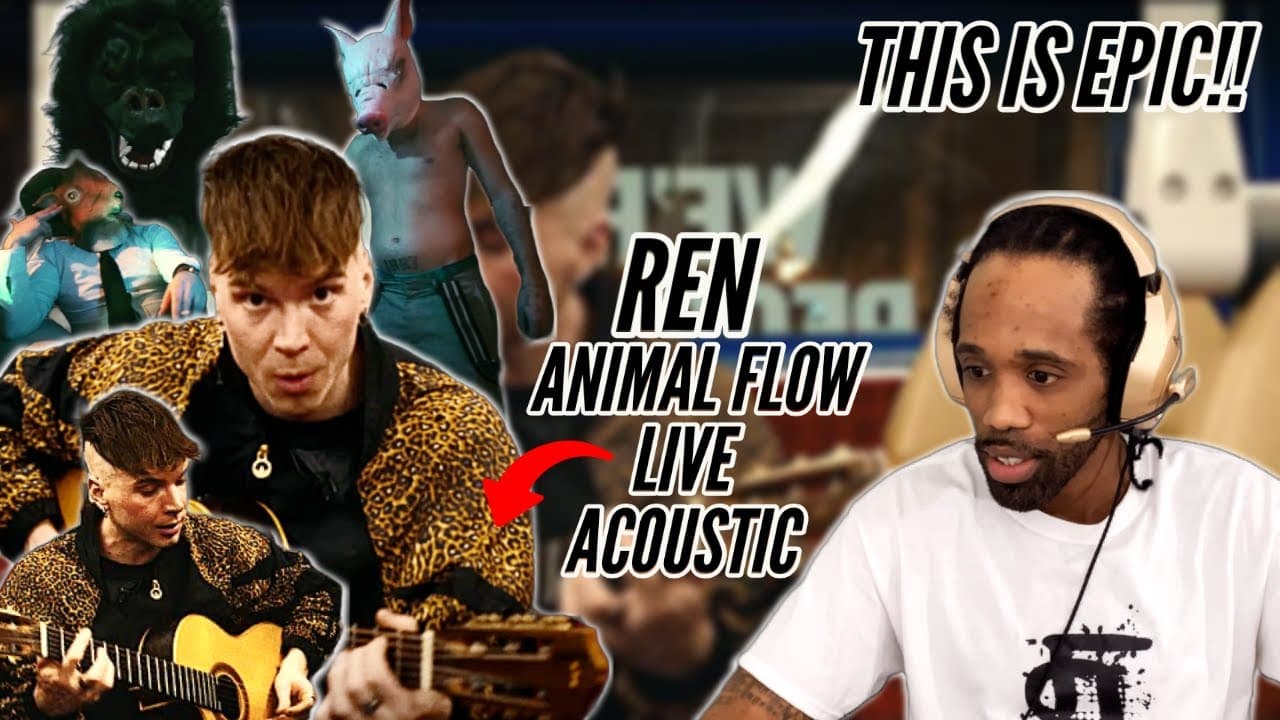 ANIMAL FLOW CHALLENGE!! | Ren - Animal Flow (live acoustic) @RenMakesMusic | REACTION!!!