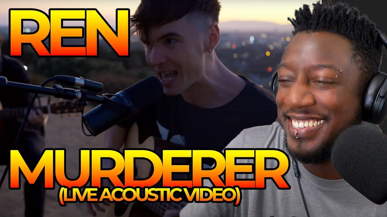 TheBlackSpeed Reacts to Ren's Murderer (Live Acoustic Video). This man respects the greats!
