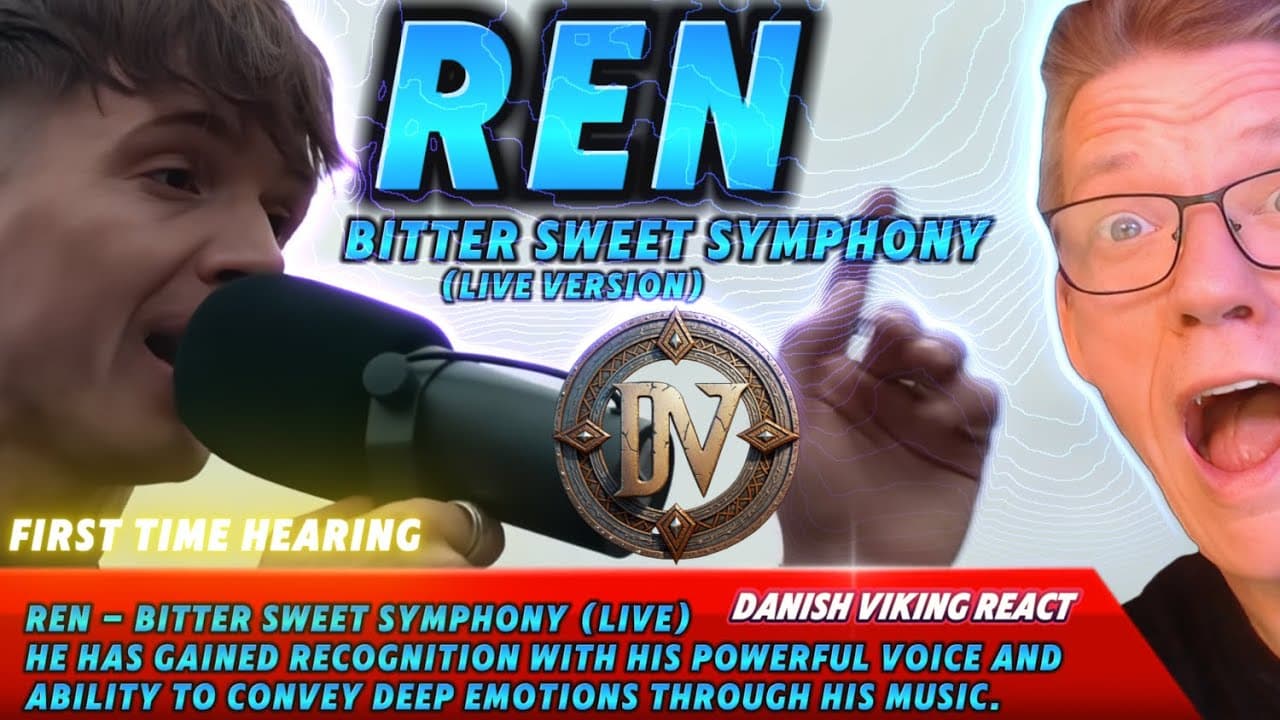 Reaction to Ren Bitter Sweet Symphony #Live #theverve #reaction #ren #renreaction #musicreactions