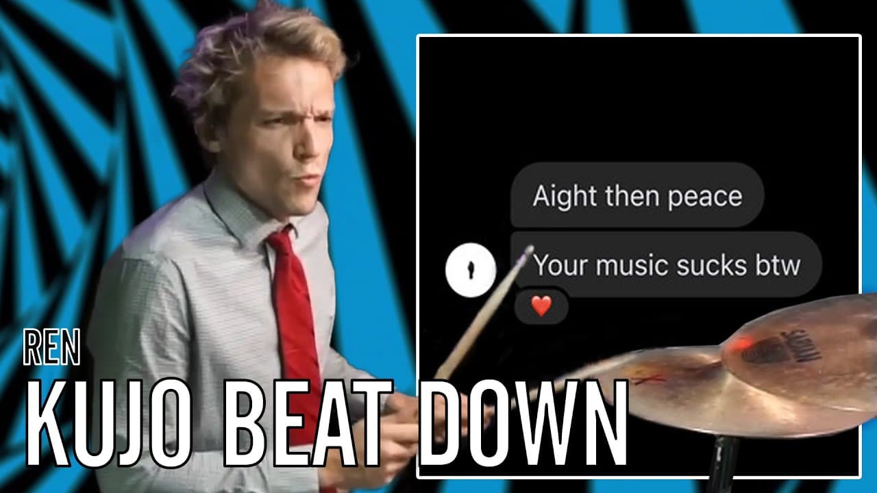 Ren - KUJO BEAT DOWN | Office Drummer [First Time Hearing]