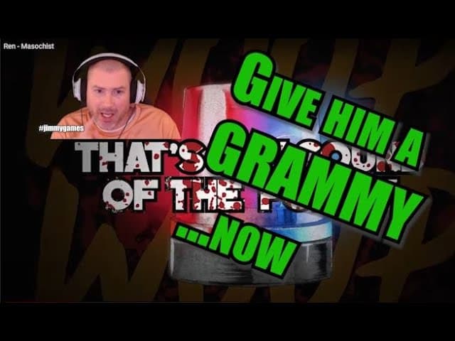 Ren RIDES the BEAT and PARKS on the TRACK!!! - Masochist (REACTION) - #jimmygames listens