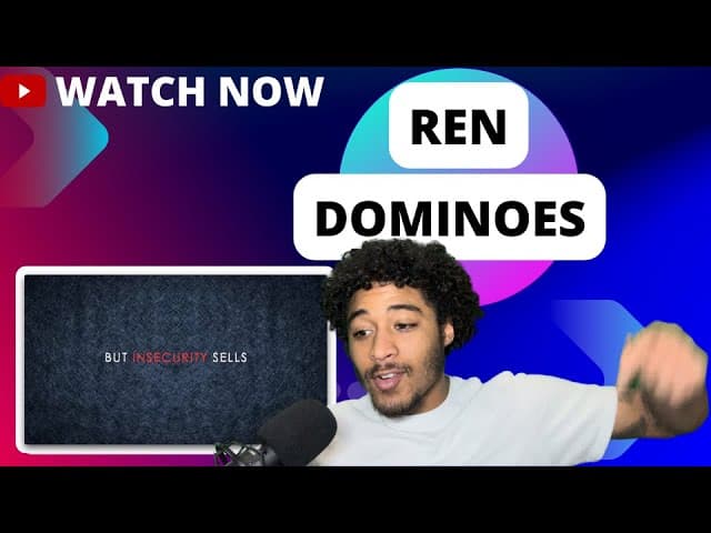 Ren Just keeps getting deeper and deeper... | FIRST TIME HEARING Ren - Dominoes (Lyrics)