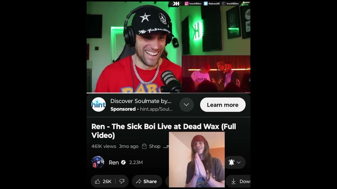 REN FT VIKTUS- DOWN ON THE BEAT(LIVE)  A SPECIAL SURPRISE IN THIS ONE   💜🖤 INDEPENDENT ARTIST REACTS