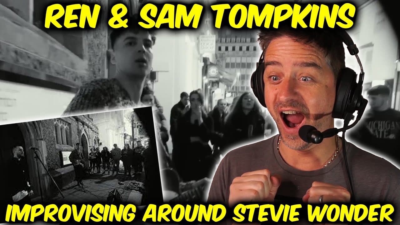 Ren & Sam Tompkins - Improvising Around Stevie Wonder (REACTION)