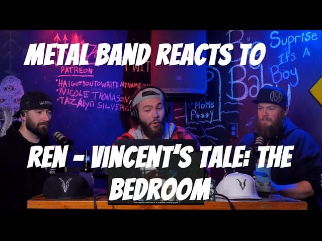 SO GOOD! | Metal Band Reacts to Vincent’s Tale: The Bedroom - @RenMakesMusic 