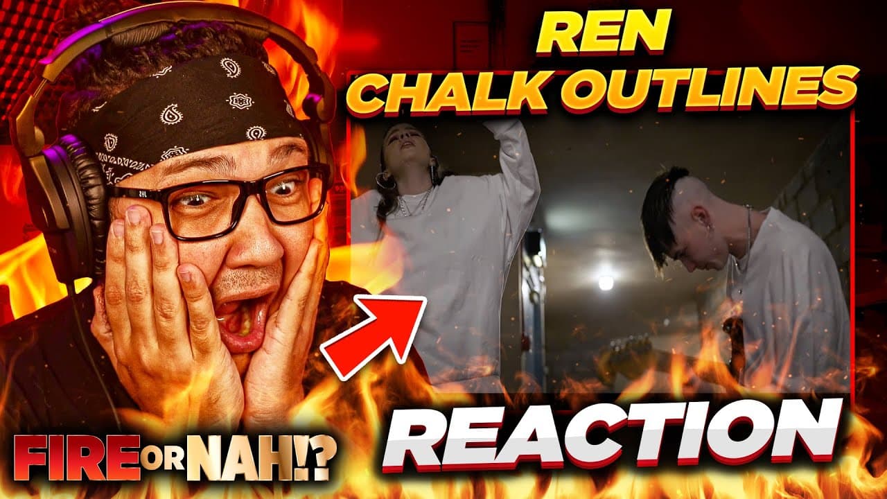 FIRE or NAH?! Ren X Chinchilla - Chalk Outlines (live) (REACTION) | iamsickflowz