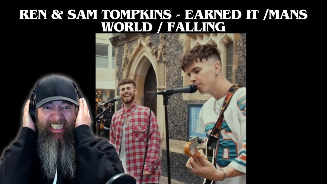 Ren & Sam Tompkins - Earned it /Mans World / Falling MUSIC VIDEO REACTION!