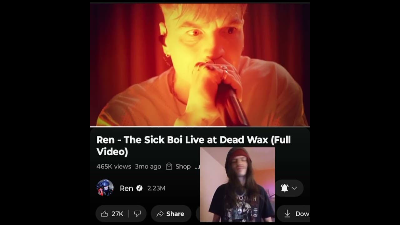 REN- MURDERER(LIVE DEAD WAX)  THIS WAS REALLY GOOD    💜🖤 INDEPENDENT ARTIST REACTS