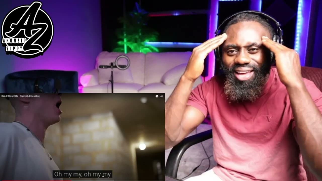 WOW! THIS WAS SO DEEP | Ren X Chinchilla - Chalk Outlines (live) | REACTION