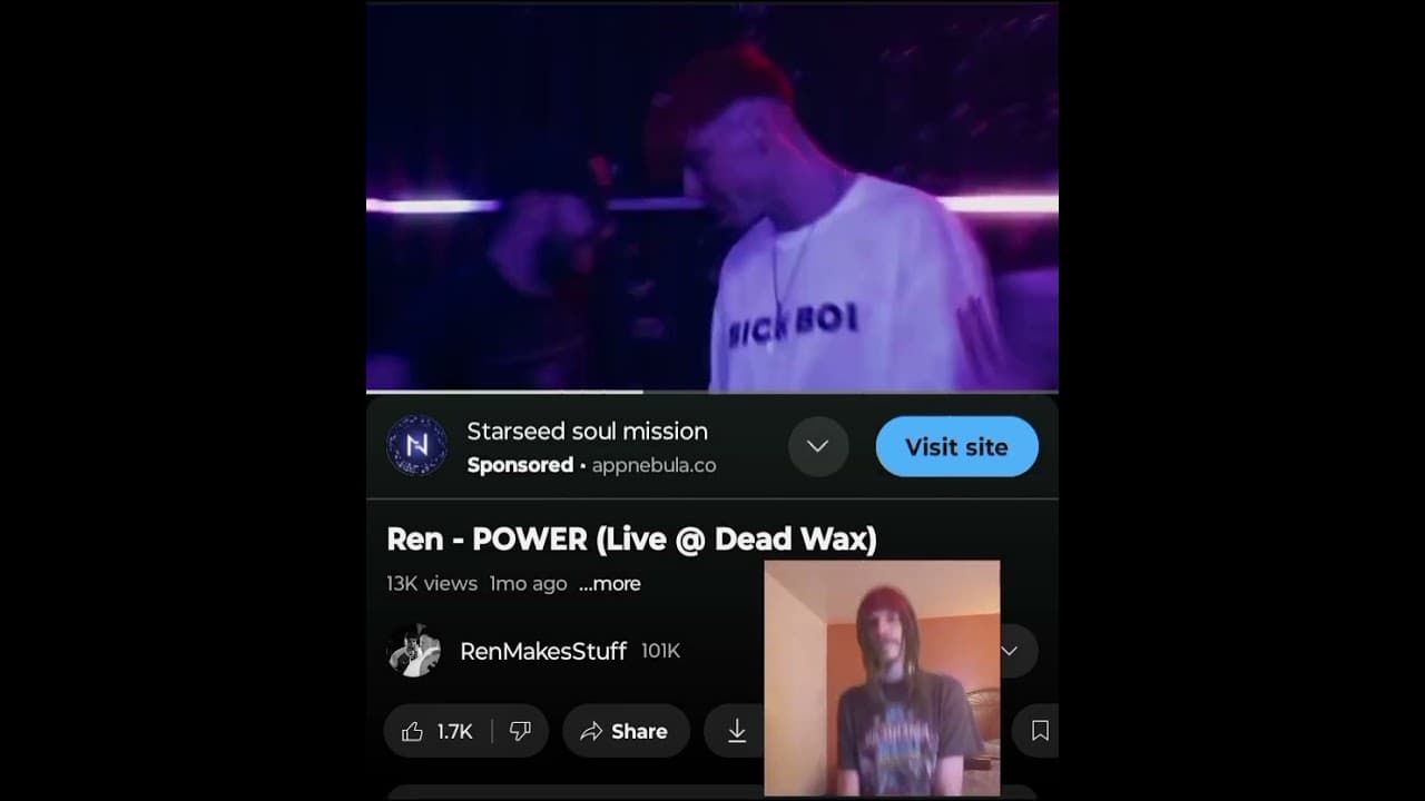 REN- POWER(LIVE)  LET'S GET BACK TO MAKING REACTIONS  🙂 💜🖤   INDEPENDENT ARTIST REACTS