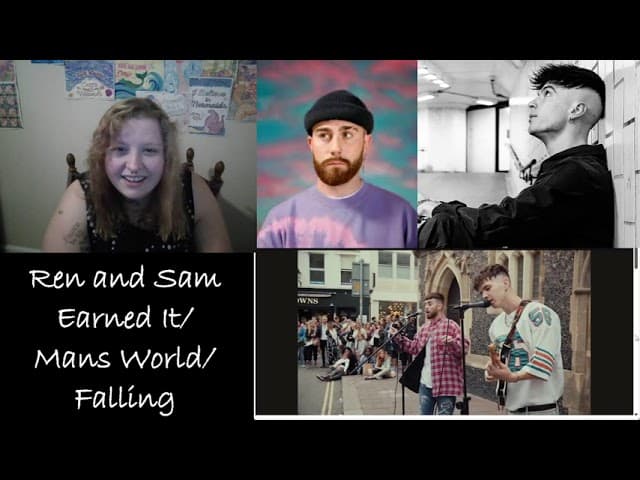 Reacting to Ren and Sam Busking! I love them together!