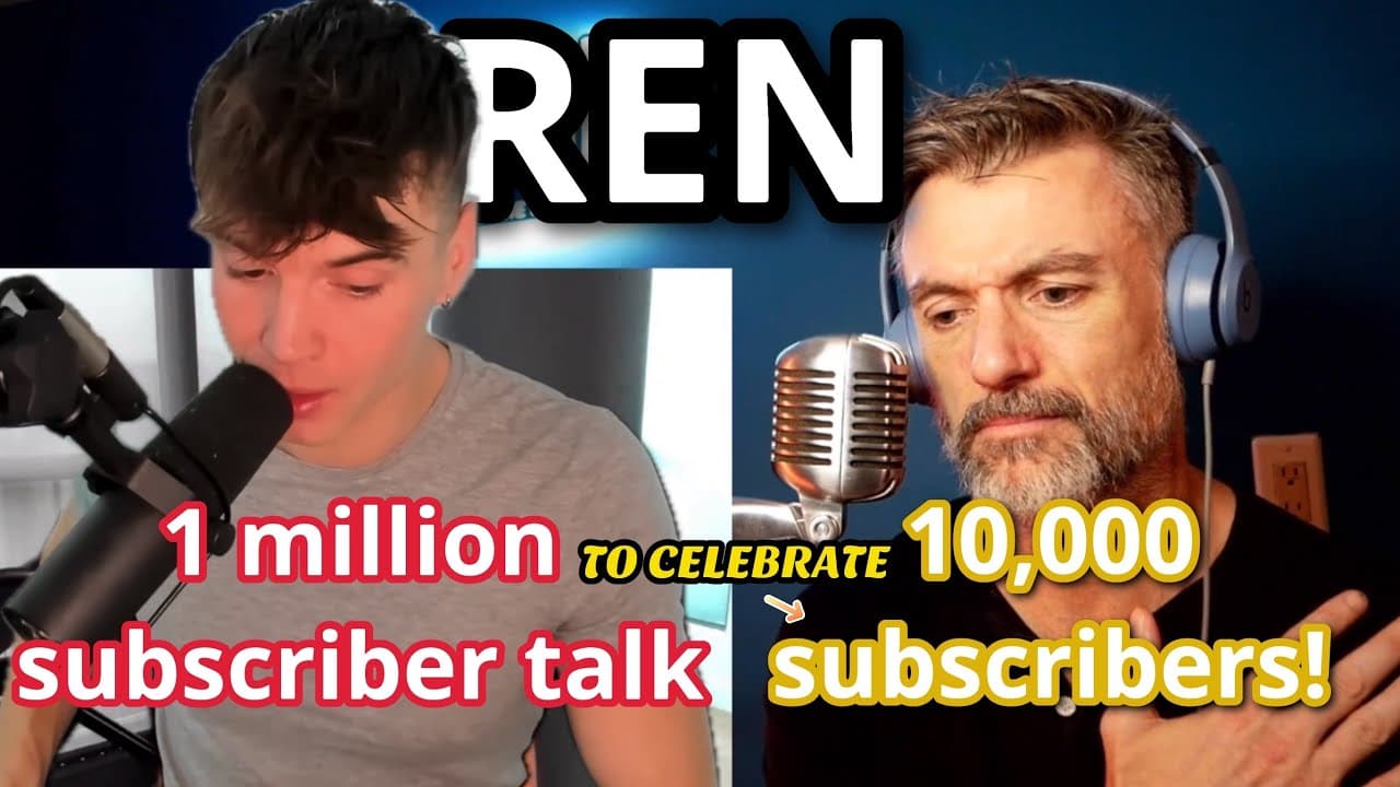 Celebrating 10,000 SUBSCRIBERS TODAY with REN and His 1 Million Subscriber Talk❗️ 😭🙏🏼