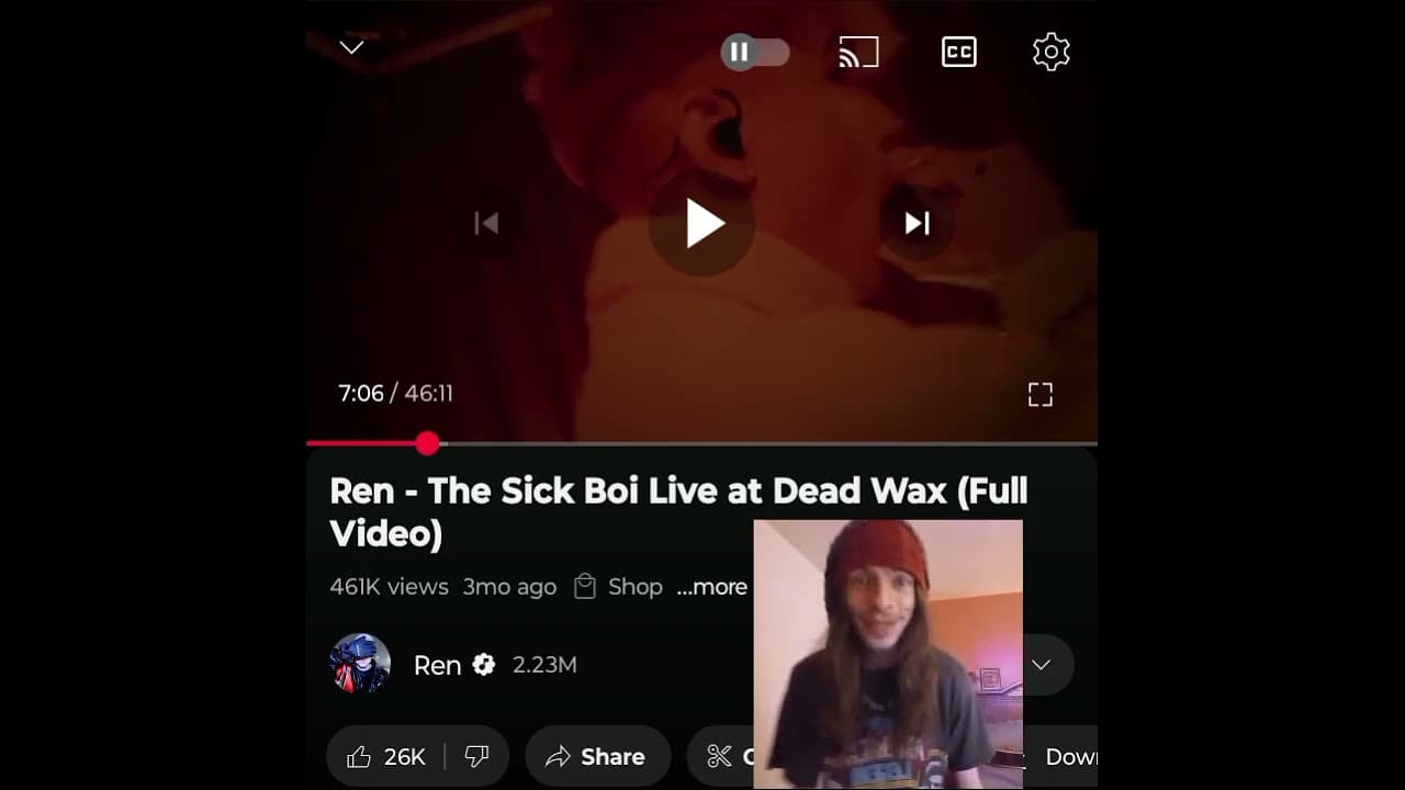 REN- SEVEN SINS(LIVE)  HE IS SO AWESOME LIVE  💜🖤 INDEPENDENT ARTIST REACTS