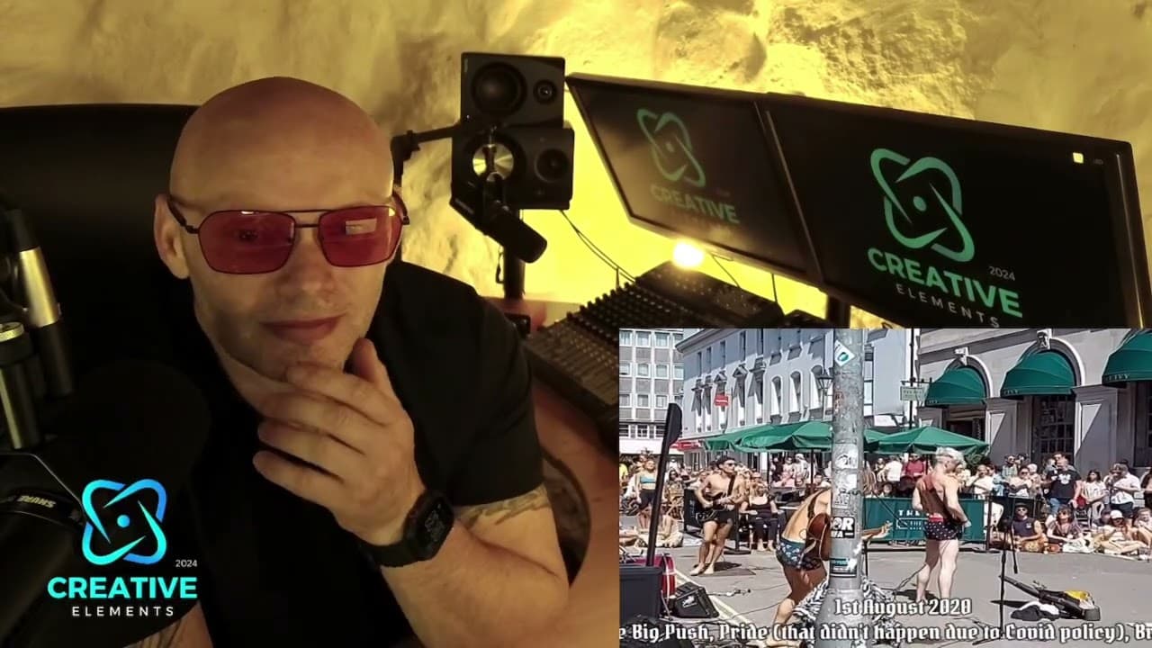 😂NUDE! THE BIG PUSH BUSKING 🤣#music #renreaction #chitchat #reaction #renegade 