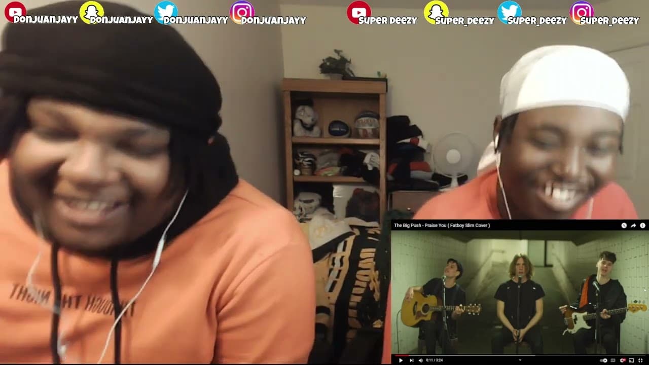 HE BROUGHT OUT THE HARMONICA!!!! BLOODLINE Reacts to THE BIG PUSH - PRAISE YOU (fatboy slim cover)