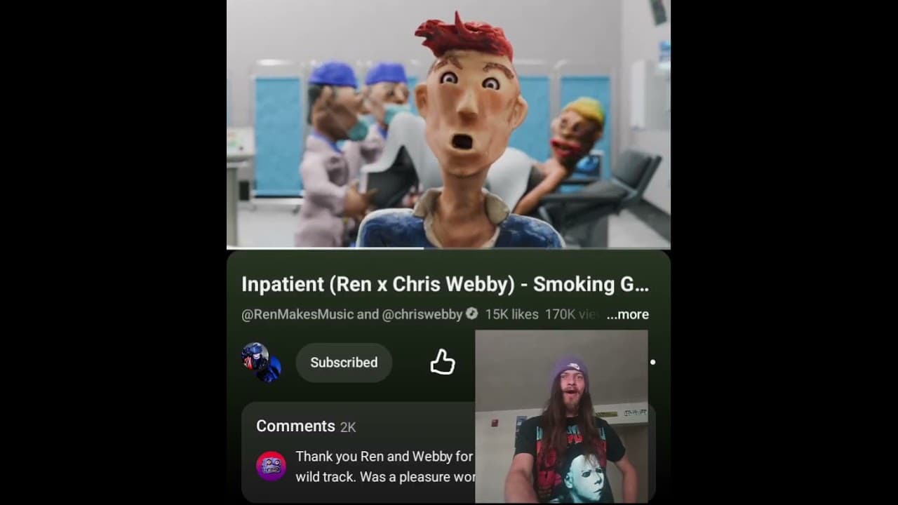 INPATIENT(REN X CHRIS WEBBY)- SMOKING GUN THIS IS FRIGGIN' WILD 😂🖤💜 INDEPENDENT ARTIST REACTS 