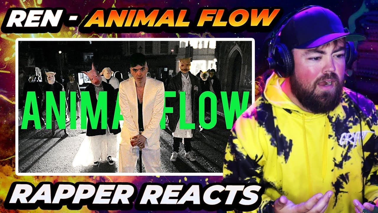 RAPPER REACTS to Ren - Animal Flow