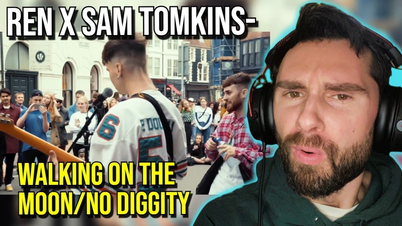 Ren & Sam Tompkins- Walking On The Moon/No Diggity (REACTION!!!)