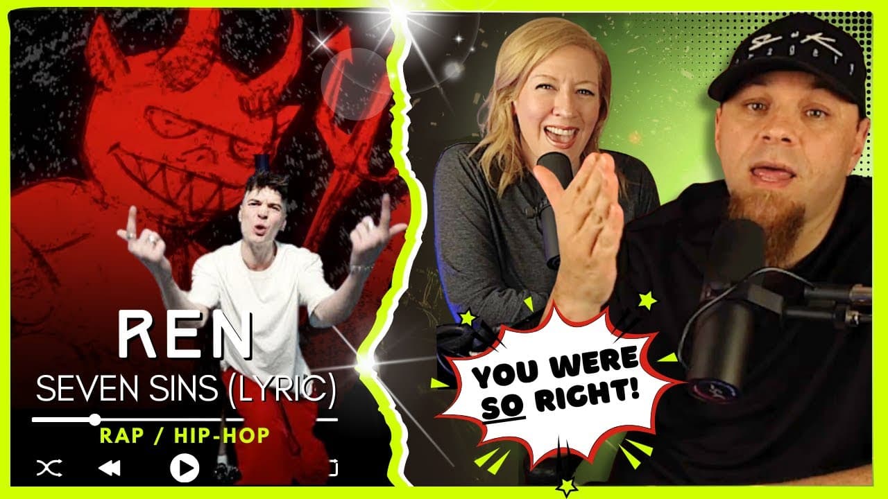 REN "Seven Sins" (Lyric Video)  // Audio Engineer & Wifey React