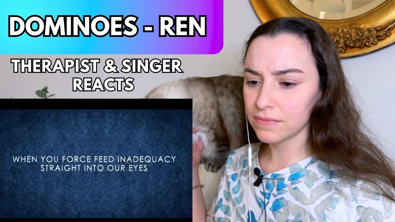 Therapist & Recording Artist first time reaction to "Dominoes" by Ren!
