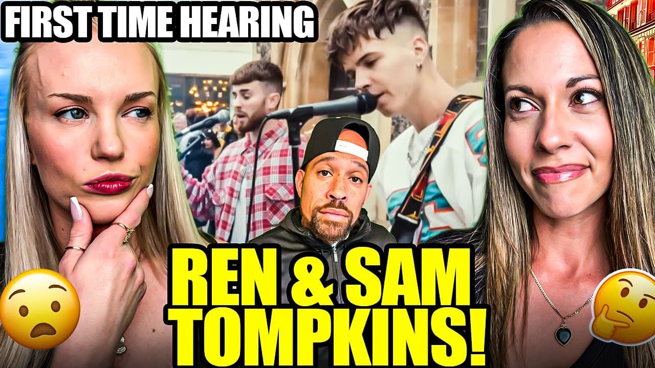 American GIRLS never HEARD Ren & Sam Tompkins! This Busking BLEW their MINDS @NaturalBornReactors