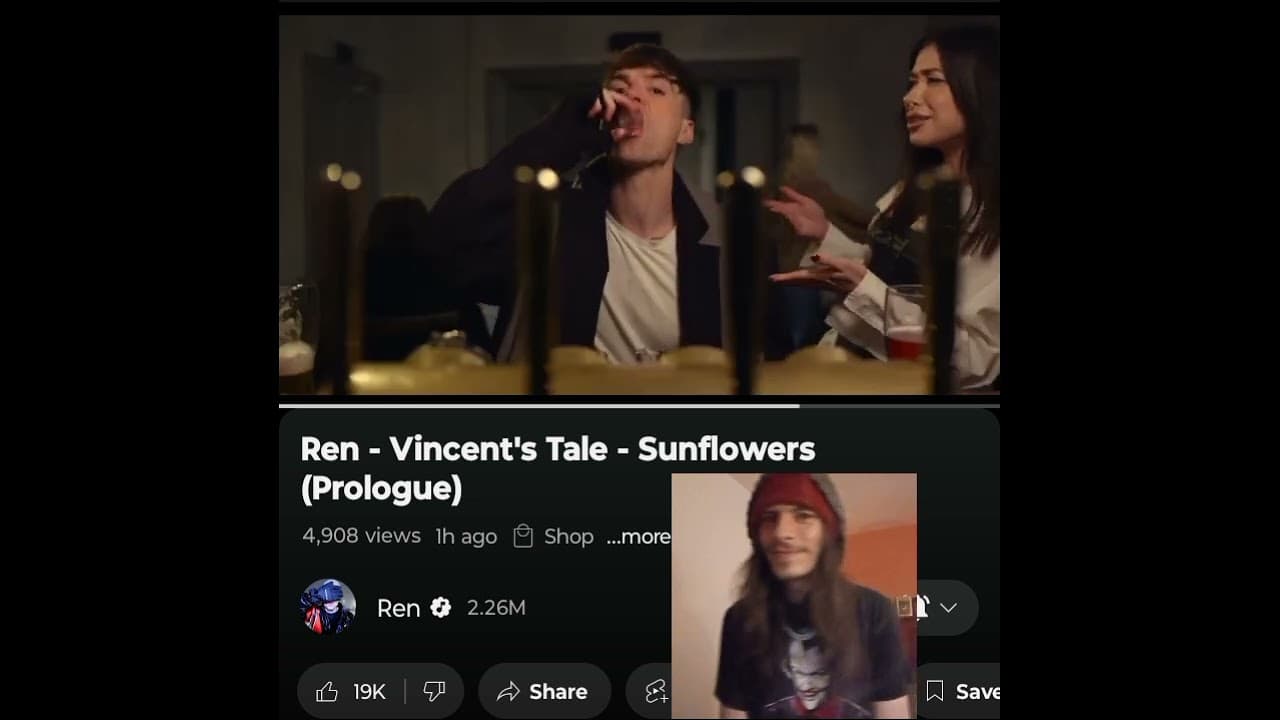 REN- VINCENT'S TALE- SUNFLOWERS(PROLOGUE)  I AM SO EXCITED  💜🖤 INDEPENDENT ARTIST REACTS