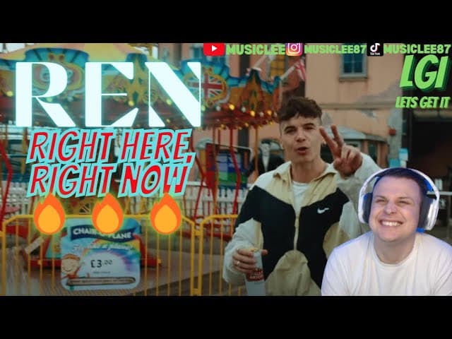 WHAT A COVER!!!! REN- RIGHT HERE RIGHT NOW  REACTION #ren #righthererightnow #reaction